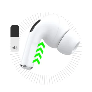 Dudao U19 in-ear TWS wireless Bluetooth 5.3 headphones with LED display - white - Image 4