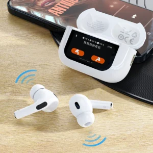 Dudao U19 in-ear TWS wireless Bluetooth 5.3 headphones with LED display - white - Image 8