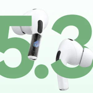 Dudao U19 in-ear TWS wireless Bluetooth 5.3 headphones with LED display - white - Image 9