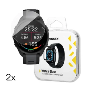 Wozinsky Full Glue Apsauginis stiklas Garmin Forerunner 165 (2 vnt.)