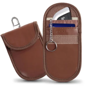 Tech-Protect KLR100 RFID Blocking Car Key - dėklas rudos spalvos