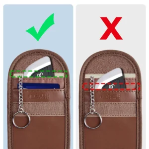Tech-Protect KLR100 RFID Blocking Car Key - dėklas rudos spalvos - Image 3
