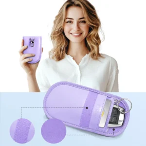 Tech-Protect KLR100 RFID Blocking Car Key - dėklas violetinės spalvos - Image 4