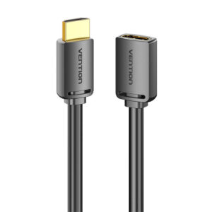 HDMI 2.0 Male į HDMI 2.0 Female Extension Kabelis Vention AHCBI 3m, 4K 60Hz, juodos spalvos - Image 2