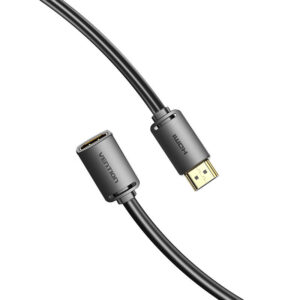 HDMI 2.0 Male į HDMI 2.0 Female Extension Kabelis Vention AHCBI 3m, 4K 60Hz, juodos spalvos - Image 3
