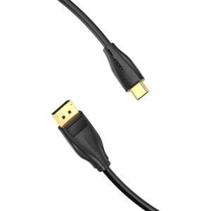 USB-C į DisplayPort 1.4 Kabelis Vention CGYBG, 1,5m, 8K 60Hz/4K 120Hz juodos spalvos - Image 3