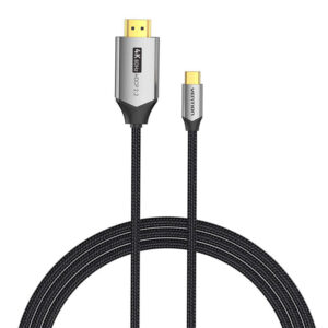 USB-C į HDMI 2.0 kabelis Vention CRBBH 2m, 4K 60Hz juodos spalvos