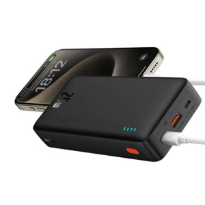 Baseus Airpow 20000mAh 20W powerbank juodos spalvos - Image 3