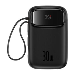 Powerbank Baseus QPow 2 10000mAh 30W 2xUSB-C juodos spalvos