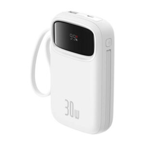 Baseus QPow 2 10000mAh 30W powerbank baltos spalvos - Image 3