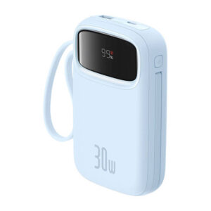Powerbank Baseus QPow 2 10000mAh 30W 2xUSB-C mėlynos spalvos - Image 3