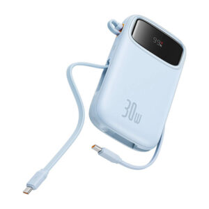 Powerbank Baseus QPow 2 10000mAh 30W 2xUSB-C mėlynos spalvos - Image 4