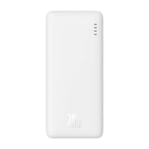 Baseus Airpow 10000mAh 20W powerbank baltos spalvos