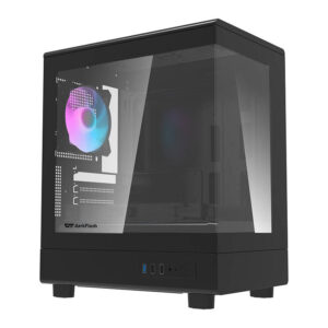 Darkflash DB330M kompiuterio korpusas + 3 aRGB fans juodos spalvos