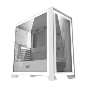 Darkflash DRX90 Glass kompiuterio korpusas baltos spalvos