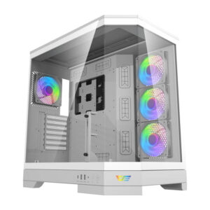 Darkflash DQX90 kompiuterio korpusas baltos spalvos