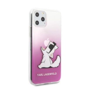 Original Apple iPhone 11 PRO Karl Lagerfeld Choupette Fun KLHCN58CFNRCPI dėklas telefonui rožinės spalvos - Image 5