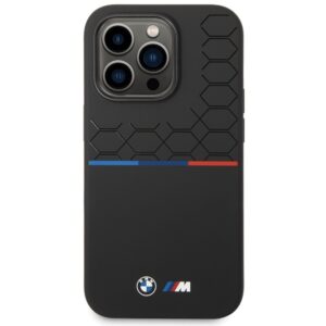 BMW BMHCP15X22SMPK Apple iPhone 15 Pro Max 6.7" dėklas telefonui juodos spalvos Silicone Pattern - Image 3