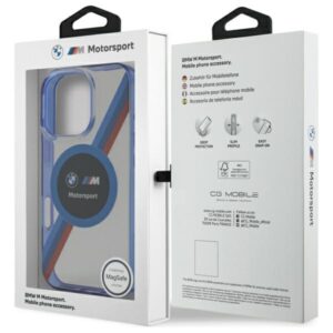 BMW BMHMP16X23HTPUT Apple iPhone 16 Pro Max  6.9" dėklas telefonui skaidrus hardcase Motosport IML Circle MagSafe - Image 8
