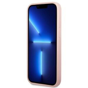 Guess GUHCP14XHGGSHP Apple iPhone 14 Pro Max 6,7" dėklas telefonui rožinės spalvos hard case Glitter Script - Image 5