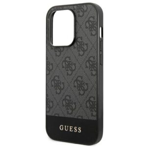 Guess GUHCP14XG4GLGR Apple iPhone 14 Pro Max 6,7" dėklas telefonui pilkos spalvos hard case 4G Stripe Collection - Image 6