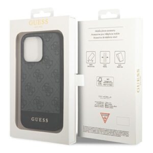 Guess GUHCP14XG4GLGR Apple iPhone 14 Pro Max 6,7" dėklas telefonui pilkos spalvos hard case 4G Stripe Collection - Image 8