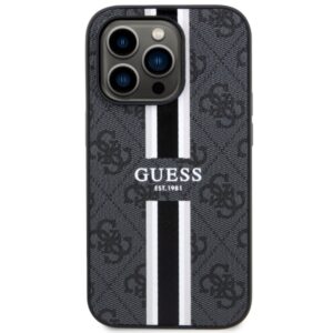 Guess GUHMP14XP4RPSK Apple iPhone 14 Pro Max 6.7" dėklas telefonui juodos spalvos 4G Printed Stripes MagSafe - Image 3