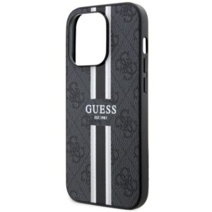 Guess GUHMP14XP4RPSK Apple iPhone 14 Pro Max 6.7" dėklas telefonui juodos spalvos 4G Printed Stripes MagSafe - Image 6