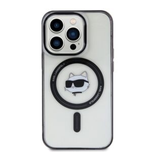 Karl Lagerfeld KLHMP15LHCHNOTK Apple iPhone 15 Pro 6.1" transparent hardcase IML Choupette`s Head MagSafe - Image 3