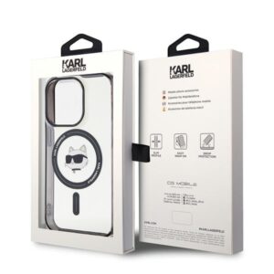 Karl Lagerfeld KLHMP15LHCHNOTK Apple iPhone 15 Pro 6.1" transparent hardcase IML Choupette`s Head MagSafe - Image 8