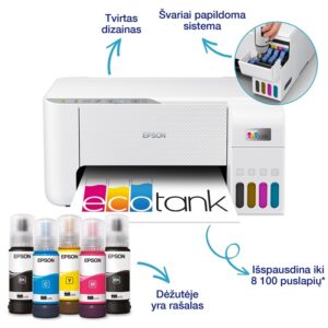 Daugiafunkcis spausdintuvas Epson ECOTANK L3276, spalvotas - Image 3