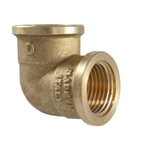 Alkūnė TMD brass, 1/2", 90°, vidiniai sriegiai