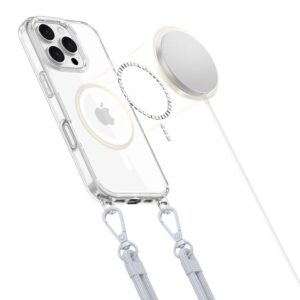 Apple iPhone 16 Pro Tech-Protect Flexair Chain MagSafe Grey & Pink transparent - Image 3