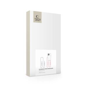 Apple iPhone 16 Pro Tech-Protect Flexair Chain MagSafe Grey & Pink transparent - Image 6