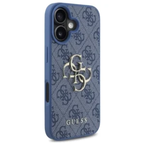 Guess 4G Big Logo Apple iPhone 16 - dėklas telefonui mėlynos spalvos - Image 4