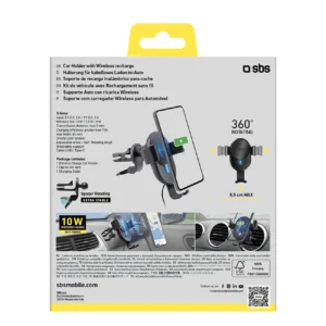 Telefono lakiklis su belaidžiu įkrovimu SBS TESUPWIR10CLIPSTG 10W - black - Image 3