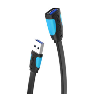 Flat USB 3.0 extender Vention VAS-A13-B300 3m Black - Image 1