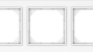 Penkiavietis rėmelis VILMA QR1000, baltos spalvos