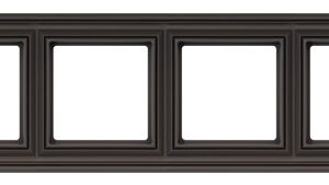 Keturvietis rėmelis LIREGUS RETRO, rudos spalvos