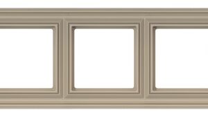 Penkiavietis rėmelis LIREGUS RETRO, kreminės spalvos