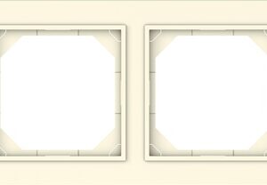 Keturvietis rėmelis VILMA QR1000, dramblio kaulo spalvos