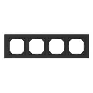 Keturvietis rėmelis VILMA QR1000, matinės juodos spalvos