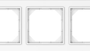 Penkiavietis rėmelis VILMA QR1000, baltos spalvos