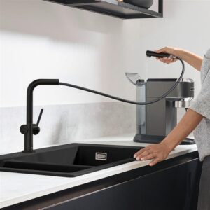 Virtuvinis maišytuvas Hansgrohe Talis M54 72808670, juodas - Image 3