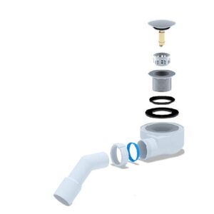 SIFONAS DUŠO PADĖKLUI 50MM CLICK-CLACK - Image 3