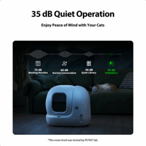 Išmanusis savaime išsivalantis tualetas katėms PetKit Pura MAX 2 PREMIUM - Image 11