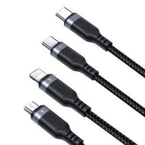 Multi-function USB į USB-C 2x Lightning Micro Joyroom Cable S-A18 - Image 3