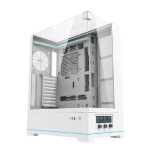 Darkflash DY450L kompiuterio korpusas be ventiliatorių baltos spalvos