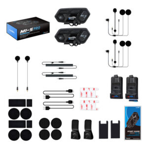 Fodsports M1-S Pro motorcycle intercom two-pack juodos spalvos - Image 3