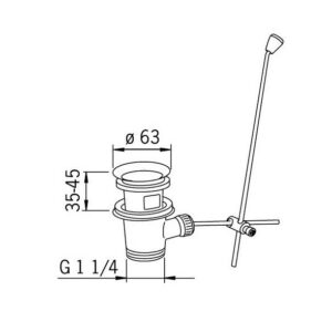 Dugno vožtuvas Oras 552051, Ø 63 mm - Image 3